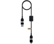 Câble charge données logo lumineux 60 W 1 m SCX.design couleur noir
