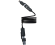 Câble magnétique ultrarapide double entrée 100 W SCX.design couleur noir