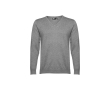 Pull col V en coton et polyamide 220 g/m² THC Milan couleur gris