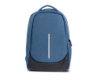 Sac à dos antivol en nylon pour ordinateur avec poche arrière 15,6\" couleur bleu marine