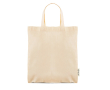 Sac à anses courtes en coton recyclé et plastique recyclé 140 g/m² couleur beige