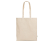 Tote bag en matière recyclée avec anses longues 180 g/m² couleur beige