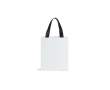 Sac en papier premium finition mate avec anses en tissu résistant 4 kg couleur blanc