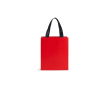 Sac en papier premium finition mate avec anses en tissu résistant 4 kg couleur rouge