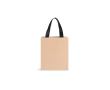 Sac en papier premium finition mate avec anses en tissu résistant 4 kg couleur beige