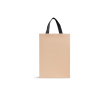 Sac en papier premium et mate avec anses en tissu résistantes 7 kg couleur beige