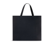 Sac en papier premium mat, soufflet et anses en tissu résistant 9 kg couleur noir