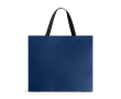 Sac en papier premium mat, soufflet et anses en tissu résistant 9 kg couleur bleu marine