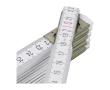 Règle pliable en bois avec certificat d'examen CE, 2M couleur blanc