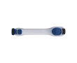 Bande en silicone pour visibilité avec 2 LED et fermeture velcro couleur bleu