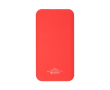 Powerbank bicolore avec indicateur lumineux de charge 10.000 mAh couleur rouge