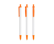 Stylo bille avec mécanisme à clic, encre bleue Clic Stic BIC® couleur orange