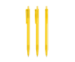 Stylo bille avec mécanisme à clic, encre bleue Clic Stic BIC® couleur jaune transparent
