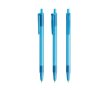 Stylo bille avec mécanisme à clic et encre noire Clic Stic BIC® couleur bleu clair transparent