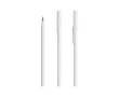 Stylo en plastique à écriture fluide, encre bleue Round Stic BIC® couleur blanc