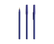 Stylo à bille au design classique et à encre noire Round Stic BIC® couleur bleu marine