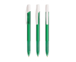 Stylo en plastique avec bouton-poussoir rétractable, encre noire BIC® couleur vert transparent