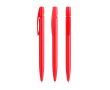 Stylo en plastique avec clip personnalisable et encre bleue BIC® couleur rouge