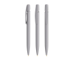 Stylo en plastique avec clip personnalisable et encre bleue BIC® couleur argenté