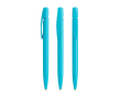 Stylo bille en plastique ergonomique et encre noire BIC® couleur cyan