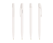 Stylo biodégradable avec protection antibactérienne, encre bleue BIC® couleur blanc