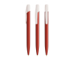 Stylo à bille avec clip robuste et encre noire Media Clic Glacé BIC® couleur rouge