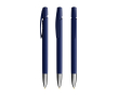 Stylo à bille en plastique rechargeable à clic avec encre bleue BIC® couleur bleu marine