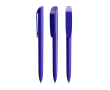 Stylo à bille en plastique avec grand clip et encre noire BIC® couleur bleu