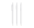 Stylo en plastique à corps large avec écriture bleue Wide Body BIC® couleur blanc