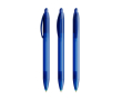 Stylo à bille à clic, corps large et encre noire Wide Body BIC® couleur bleu transparent