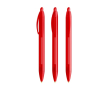 Stylo à bille à clic, corps large et encre noire Wide Body BIC® couleur rouge transparent