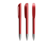 Stylo à bille rechargeable à encre noire Super Clip Glacé BIC® couleur rouge
