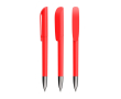Stylo en plastique rechargeable à encre noire Super Clip Soft BIC® couleur rouge