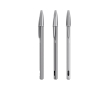 Stylo métallique mat rechargeable avec encre noire Cristal® ReNew BIC® couleur argenté brillant