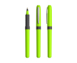 Roller en plastique ergonomique et encre bleue Grip Roller BIC® couleur vert lime