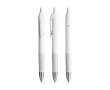 Stylo en plastique rétractable à encre noire Intensity® Gel Clic BIC® couleur blanc
