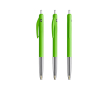 Stylo en plastique rétractable et ergonomique à encre bleue BIC® couleur vert pomme