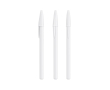 Stylo en plastique avec capuchon classique et encre bleue Style BIC® couleur blanc