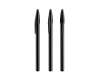 Stylo en plastique avec capuchon classique et encre bleue Style BIC® couleur noir