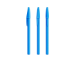 Stylo en plastique avec capuchon classique et encre bleue Style BIC® couleur bleu