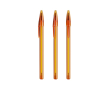 Stylo en plastique avec capuchon classique et encre noire Style BIC® couleur orange transparent