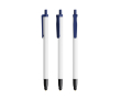 Stylo BIC® en plastique recyclé avec embout tactile et encre bleue couleur bleu marine