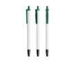 Stylo BIC® en plastique recyclé avec embout tactile et encre bleue couleur vert
