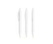 Stylo avec impression 360° et encre noire Wide Body Mini BIC® couleur blanc
