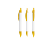 Stylo avec impression 360° et encre bleue Wide Body Mini BIC® couleur jaune transparent