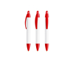 Stylo avec impression 360° et encre noire Wide Body Mini BIC® couleur rouge transparent