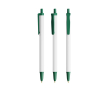 Stylo en plastique recyclé avec grande impression et encre bleue BIC® couleur vert