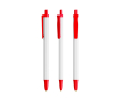 Stylo en plastique recyclé avec grande impression et encre noire BIC® couleur rouge