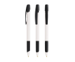 Stylo à bille en plastique recyclé avec grip doux et encre noire BIC® couleur noir