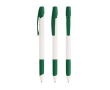 Stylo à bille en plastique recyclé avec grip doux et encre bleue BIC® couleur vert